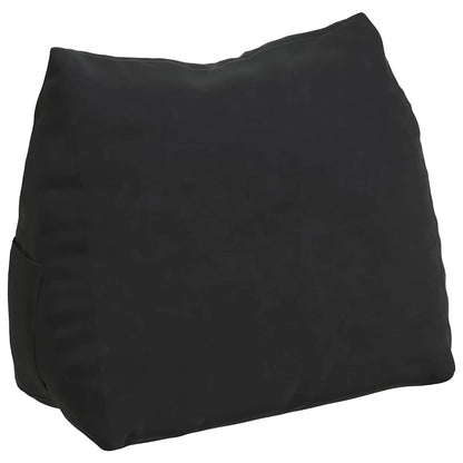 Cuscino per Schiena Nero 60 x 20 x 50 cm Tessuto in Cords