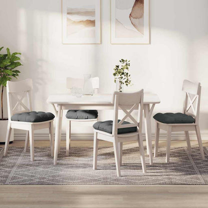 Cuscini per Seduta 4 pcs Grigio scuro 40 x 40 x 12 cm Tessuto
