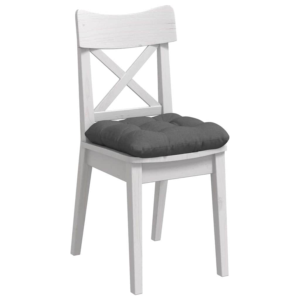 Cuscini per Seduta 4 pcs Grigio scuro 40 x 40 x 12 cm Tessuto