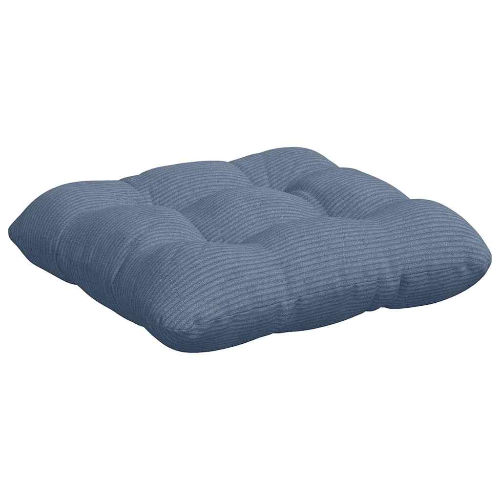 Cuscini per Seduta 4 pcs Blu 40 x 40 cm Tessuto in Cords