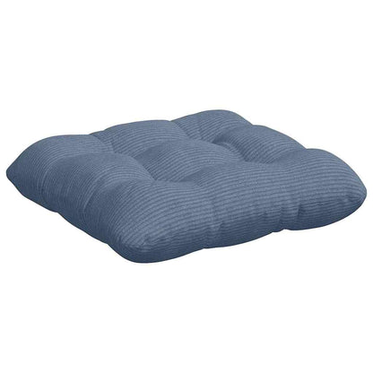 Cuscini per Seduta 4 pcs Blu 40 x 40 cm Tessuto in Cords
