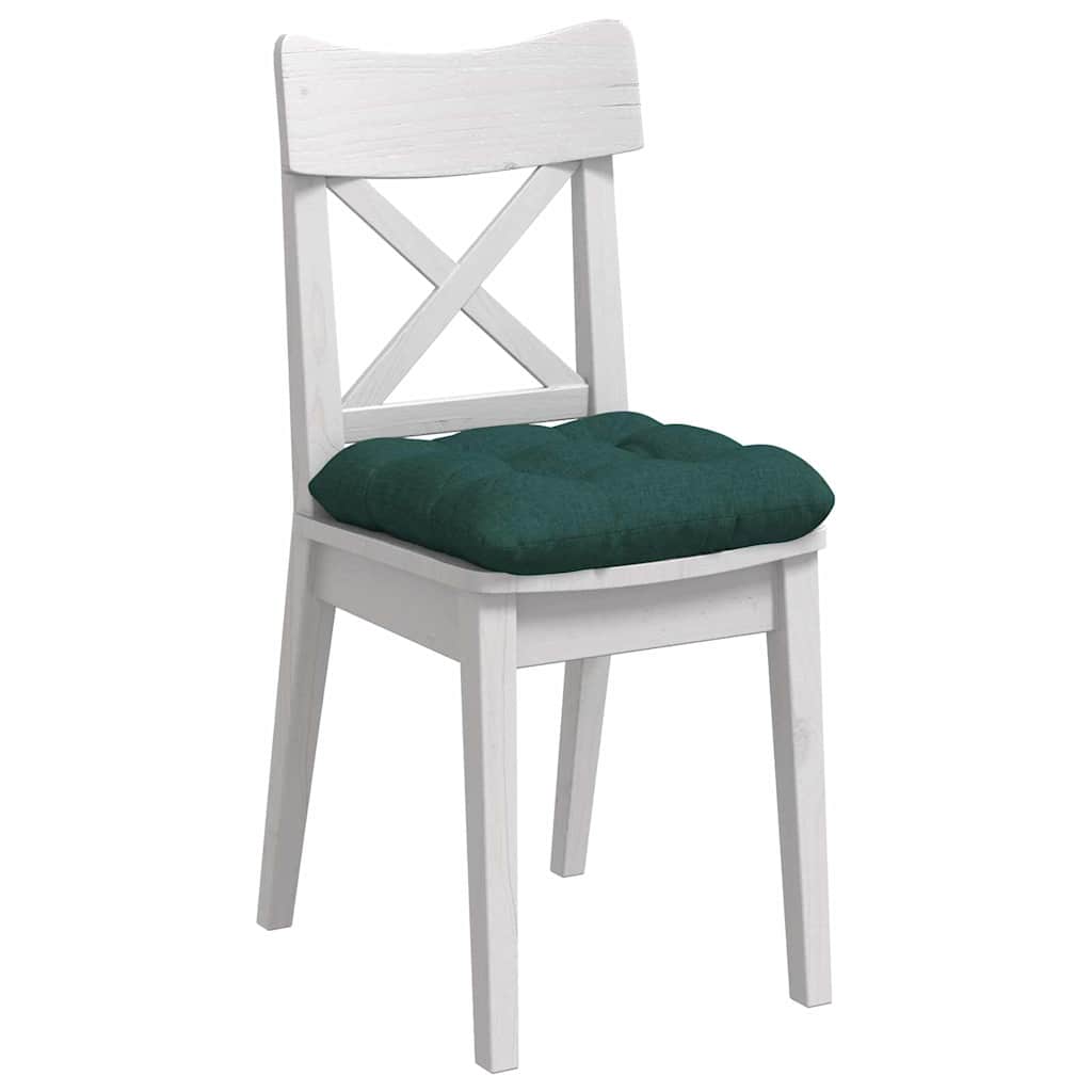 Cuscini per Seduta 4 pcs Verde Scuro 45 x 45 x 12 cm Tessuto