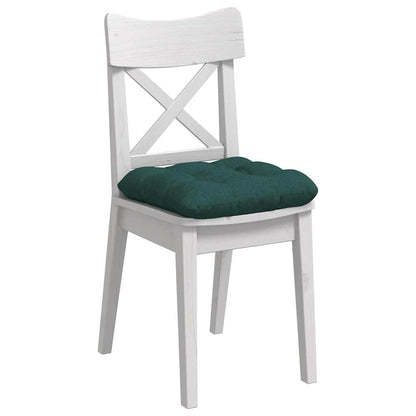 Cuscini per Seduta 4 pcs Verde Scuro 45 x 45 x 12 cm Tessuto