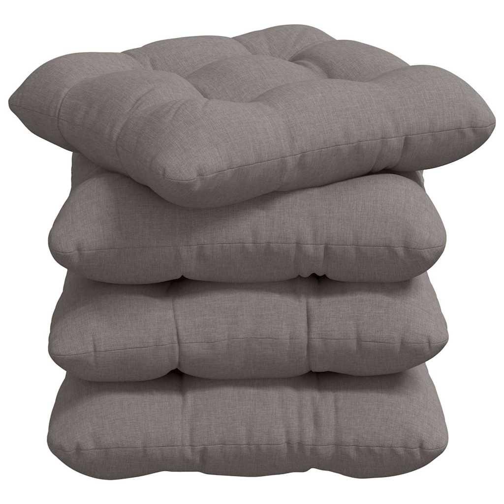 Cuscini per Seduta 4 pcs Talpa 45 x 45 x 12 cm Tessuto