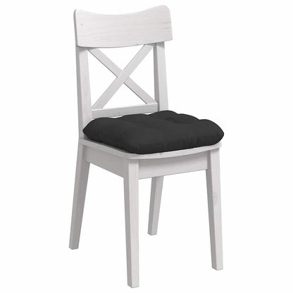 Cuscini per Seduta 4 pcs Nero 45 x 45 cm Tessuto in Microfibra