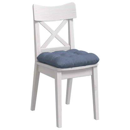 Cuscini per Seduta 4 pcs Blu 45 x 45 cm Tessuto in Cords