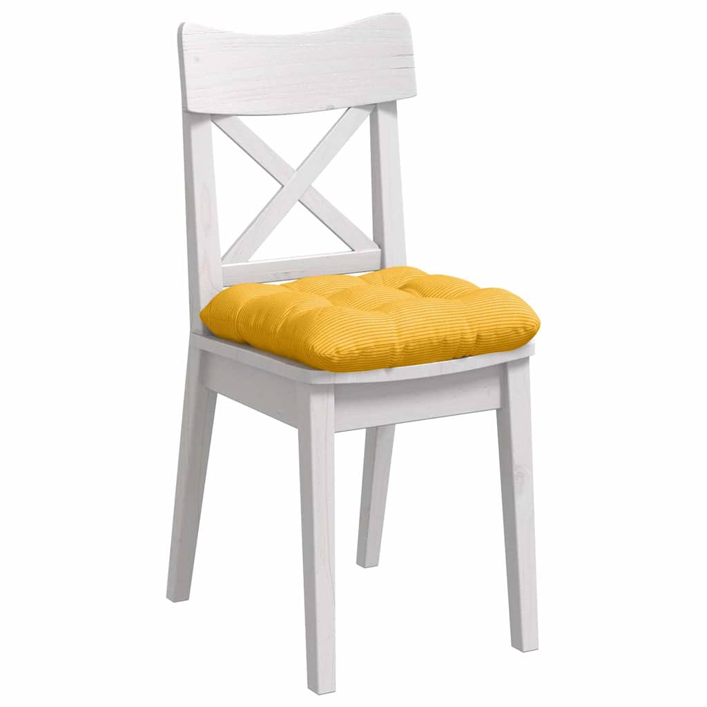 Cuscini per Seduta 4 pcs Giallo Chiaro 45 x 45 cm