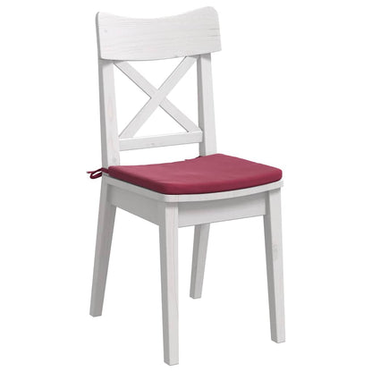 Cuscini per Seduta 4 pcs Rosso Vino 40 x 40 x 3 cm Velluto