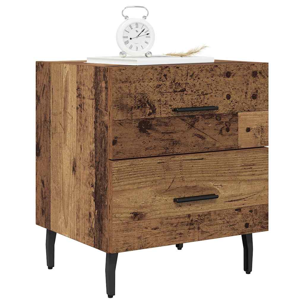 Armadio da Notte 2 pcs Legno vecchio 40 x 35 x 47,5 cm