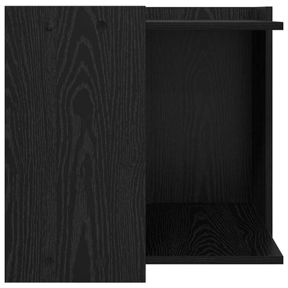 Rifugio per lettiera per gatti Rovere nero 53 x 53 x 51 cm
