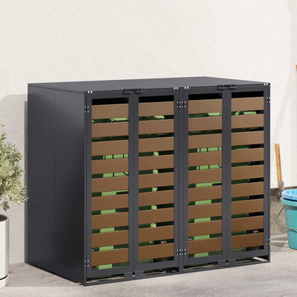 Contenitore per Rifiuti per 3 Bidoni 340 x 77.5 x 115.5 cm
