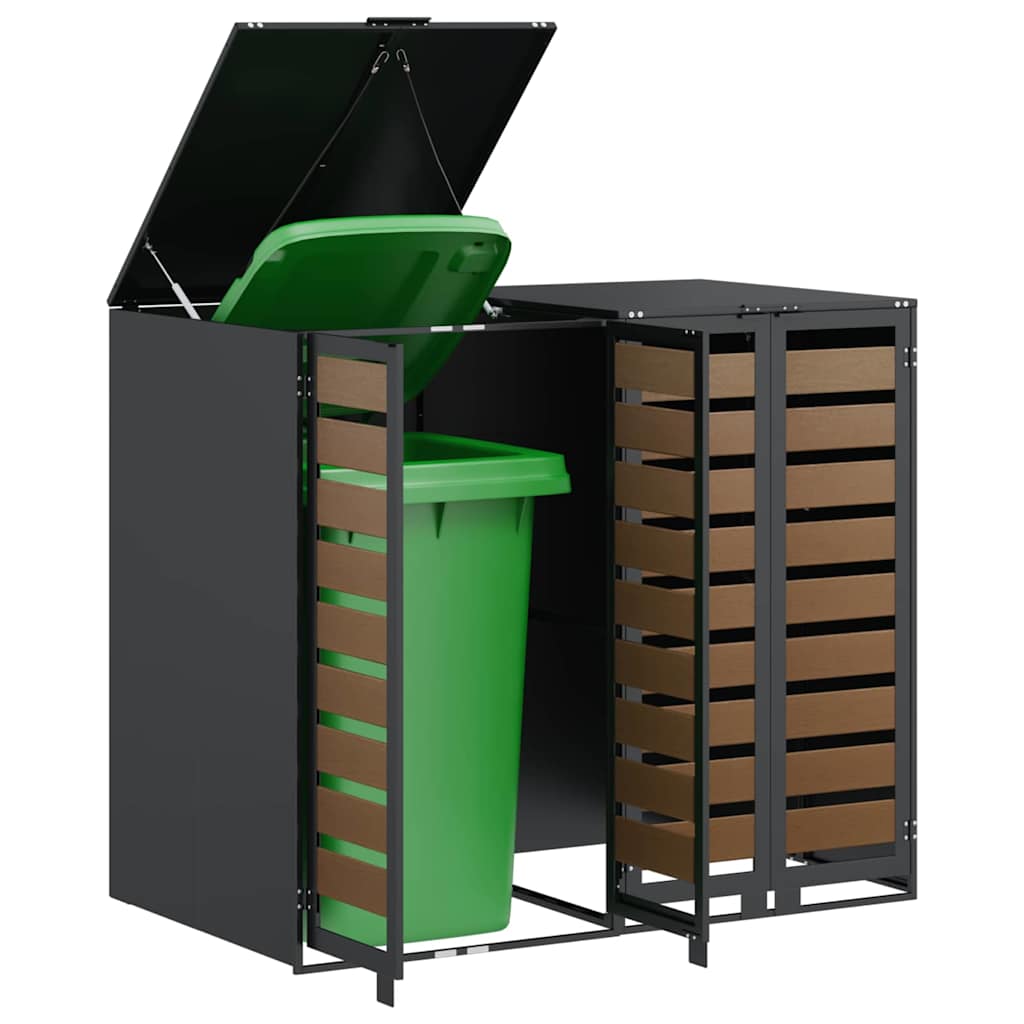 Contenitore per Rifiuti per 3 Bidoni 340 x 77.5 x 115.5 cm