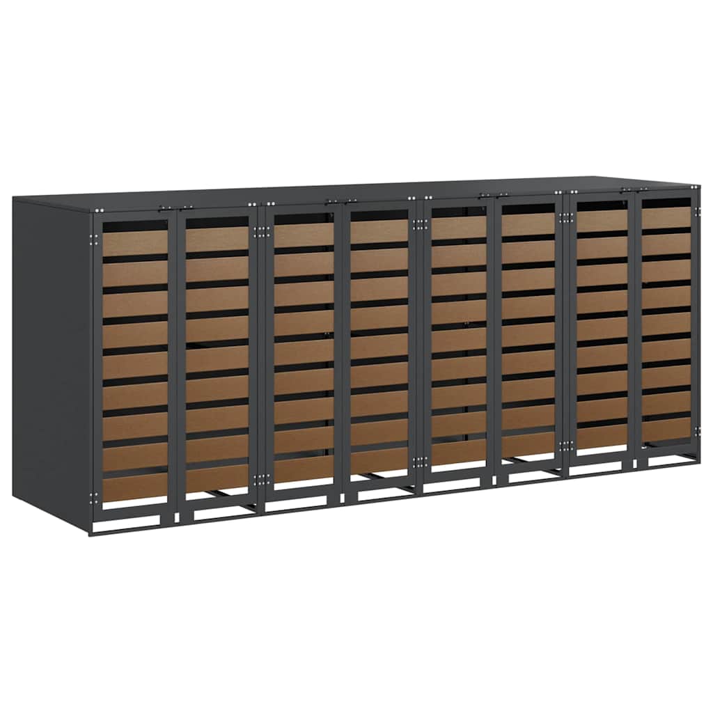 Contenitore per Rifiuti per 3 Bidoni 340 x 77.5 x 115.5 cm