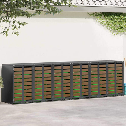 Contenitore per Rifiuti per 3 Bidoni 340 x 77.5 x 115.5 cm