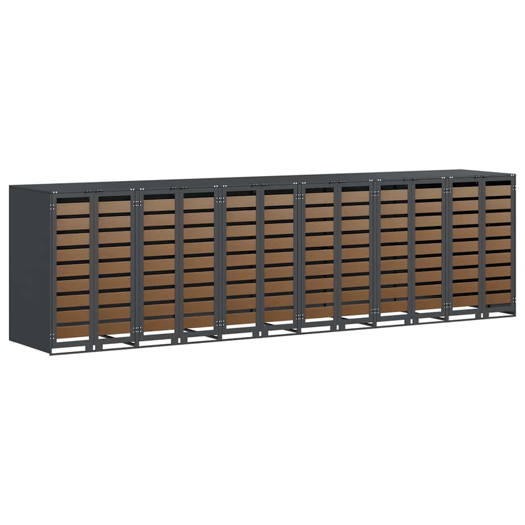 Contenitore per Rifiuti per 3 Bidoni 340 x 77.5 x 115.5 cm