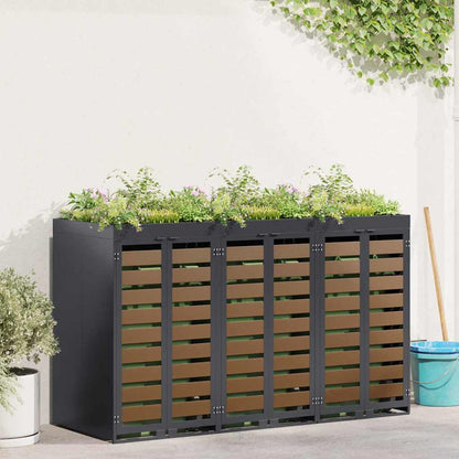 Contenitore per Rifiuti per 3 Bidoni 340 x 77.5 x 115.5 cm