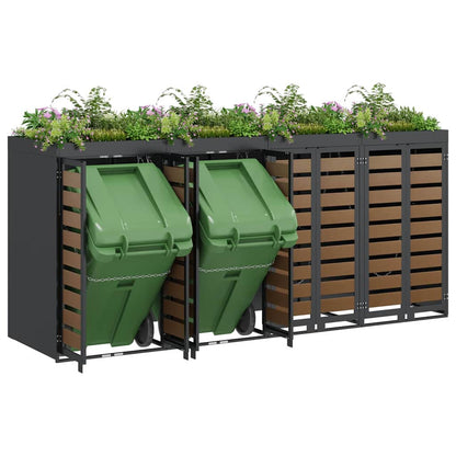 Contenitore per Rifiuti per 3 Bidoni 340 x 77.5 x 115.5 cm