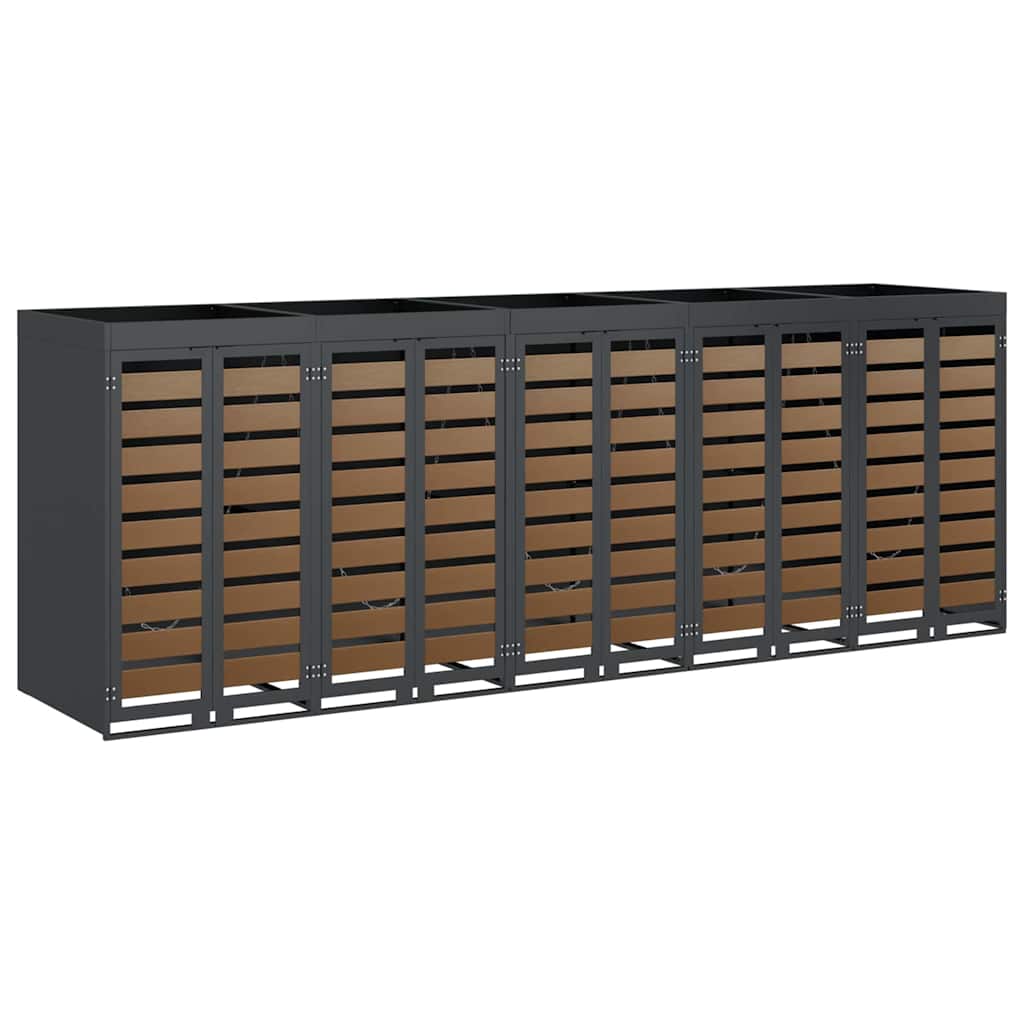 Contenitore per Rifiuti per 3 Bidoni 340 x 77.5 x 115.5 cm