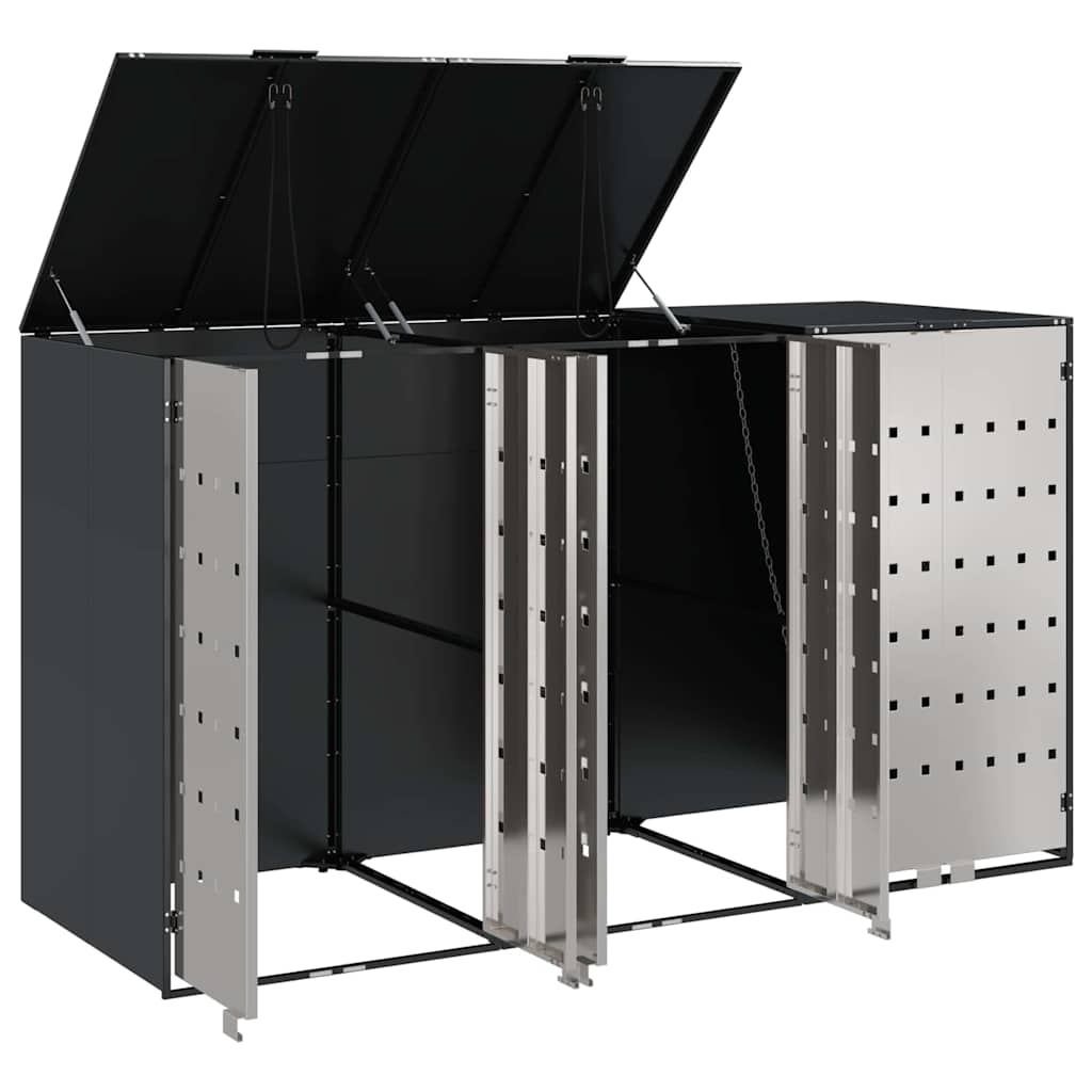 Contenitore per Rifiuti per 3 Bidoni 340 x 77.5 x 115.5 cm