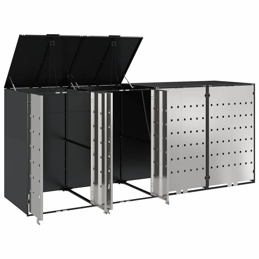 Contenitore per Rifiuti per 3 Bidoni 340 x 77.5 x 115.5 cm