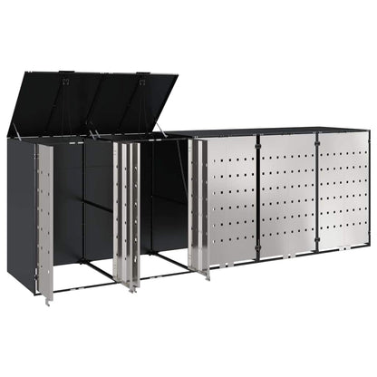 Contenitore per Rifiuti per 3 Bidoni 340 x 77.5 x 115.5 cm
