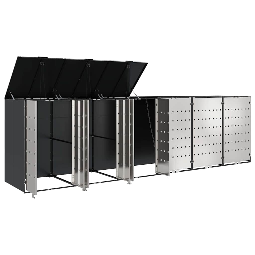 Contenitore per Rifiuti per 3 Bidoni 340 x 77.5 x 115.5 cm