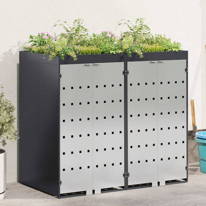 Contenitore per Rifiuti per 3 Bidoni 340 x 77.5 x 115.5 cm