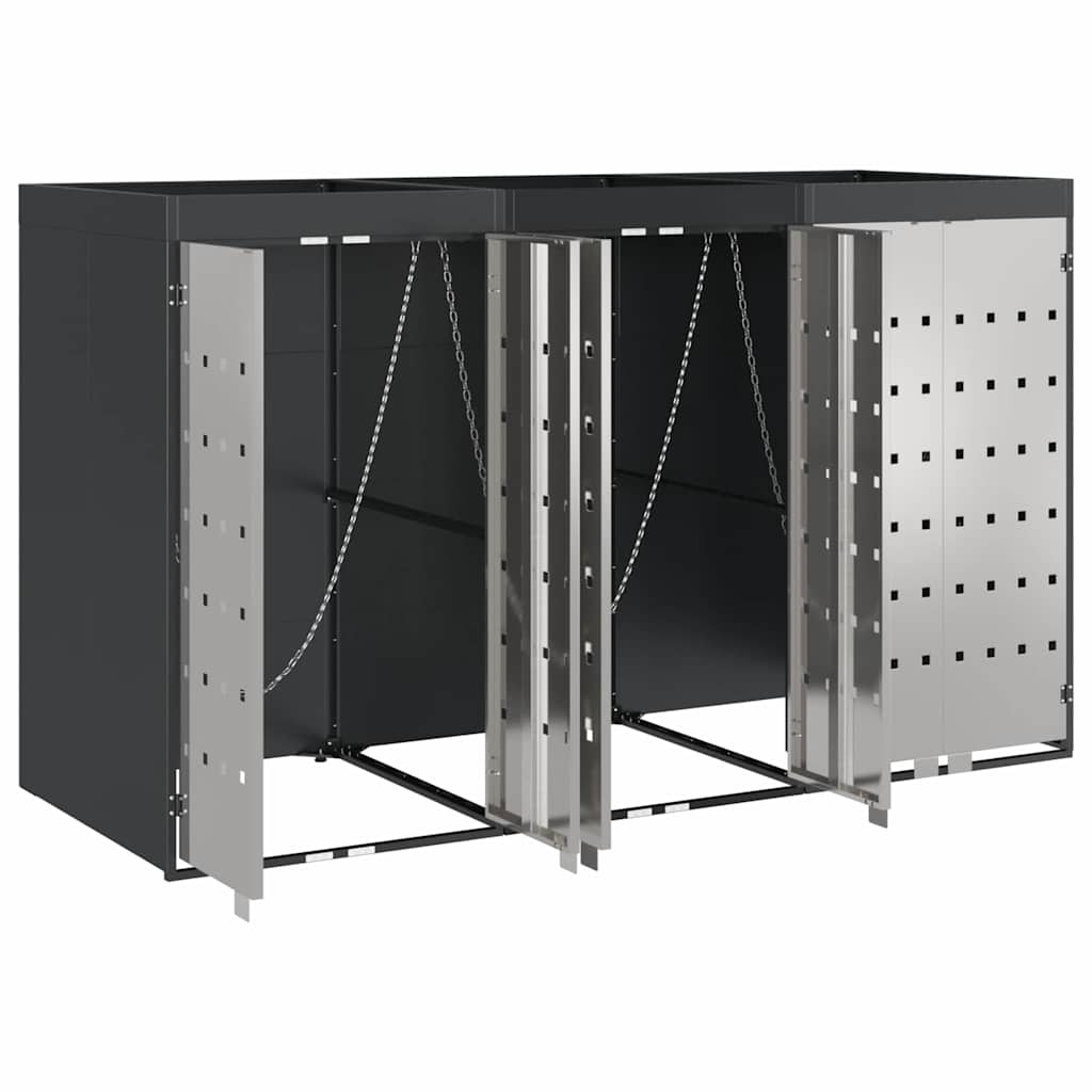 Contenitore per Rifiuti per 3 Bidoni 340 x 77.5 x 115.5 cm