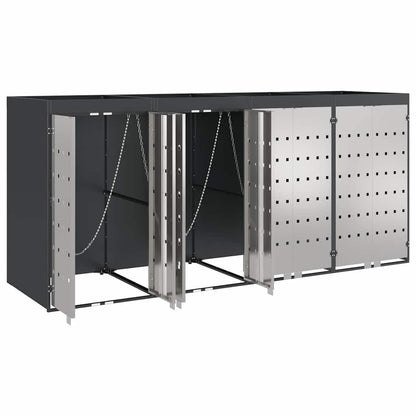 Contenitore per Rifiuti per 3 Bidoni 340 x 77.5 x 115.5 cm