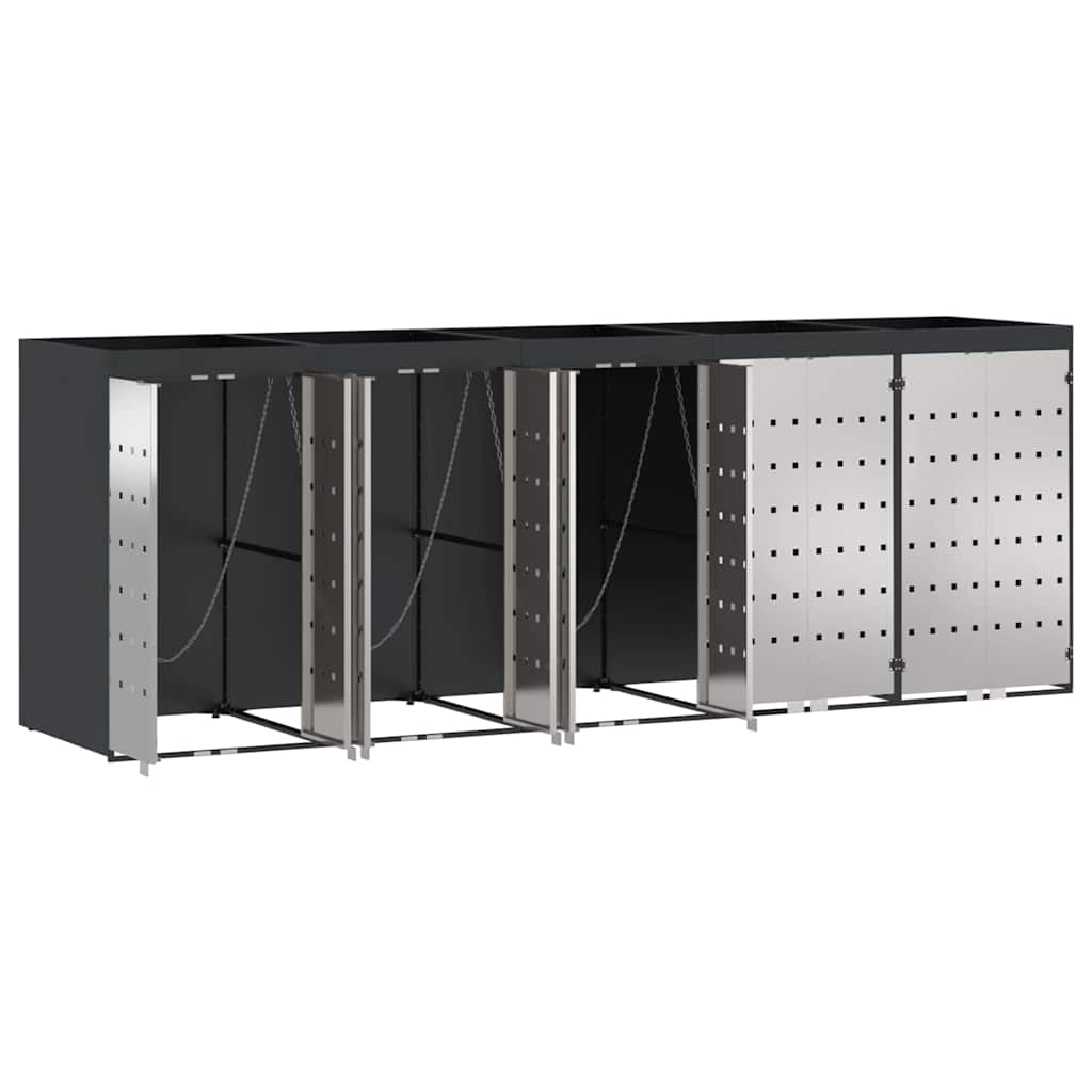 Contenitore per Rifiuti per 3 Bidoni 340 x 77.5 x 115.5 cm
