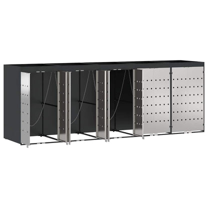 Contenitore per Rifiuti per 3 Bidoni 340 x 77.5 x 115.5 cm