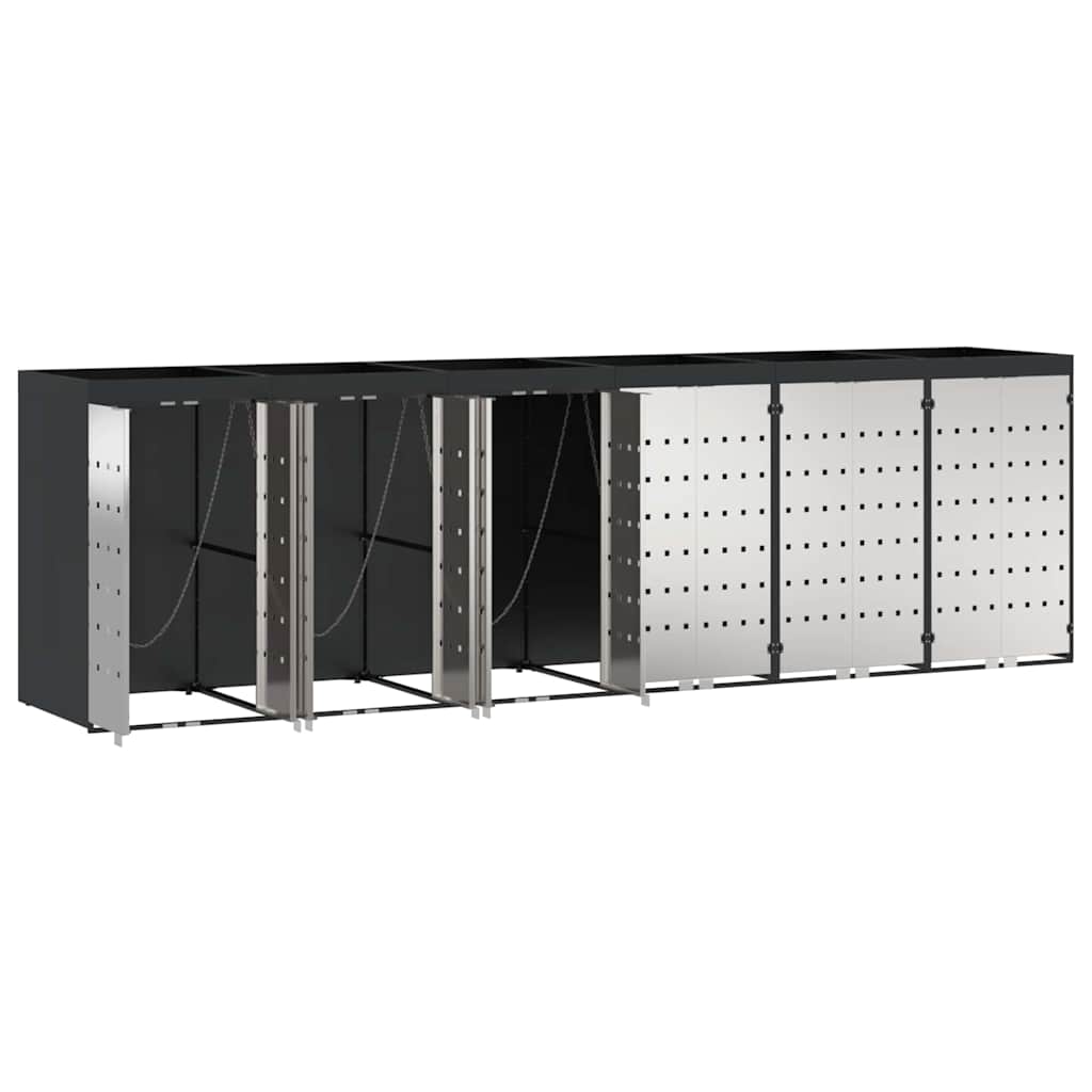 Contenitore per Rifiuti per 3 Bidoni 340 x 77.5 x 115.5 cm