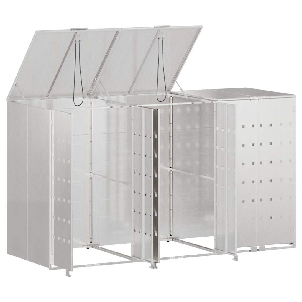 Contenitore per Rifiuti per 3 Bidoni 340 x 77.5 x 115.5 cm