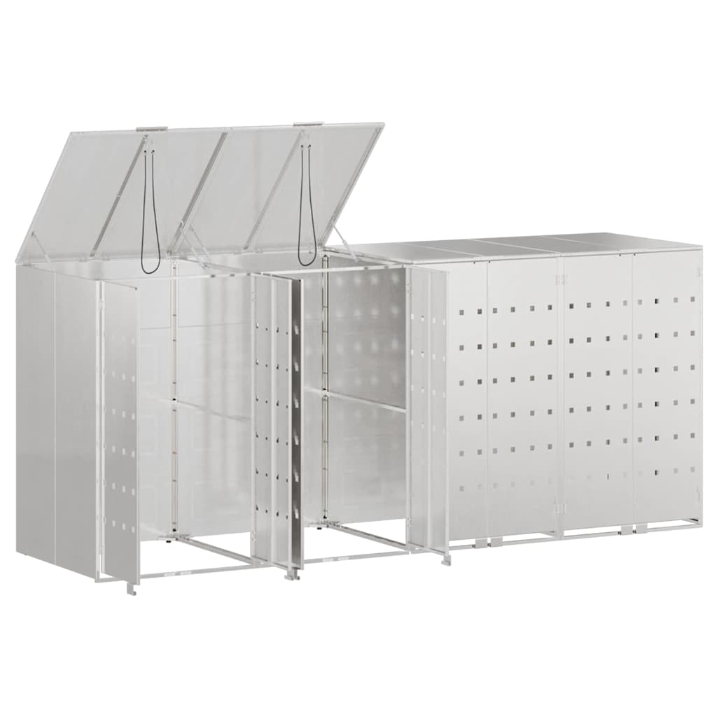 Contenitore per Rifiuti per 3 Bidoni 340 x 77.5 x 115.5 cm