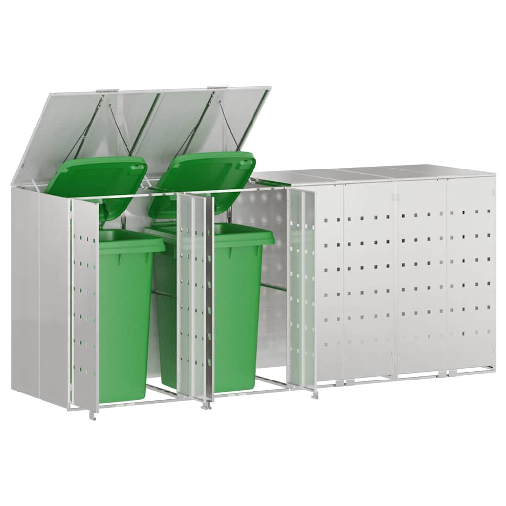 Contenitore per Rifiuti per 3 Bidoni 340 x 77.5 x 115.5 cm