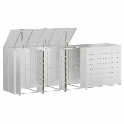 Contenitore per Rifiuti per 3 Bidoni 340 x 77.5 x 115.5 cm
