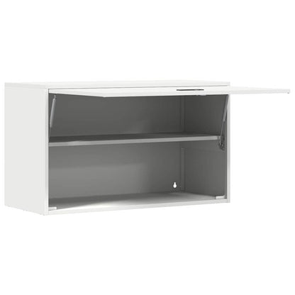 Armadio a muro per garage Bianco 90 x 40 x 53 cm