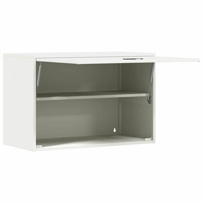 Armadio a muro per garage Bianco 80 x 40 x 53 cm