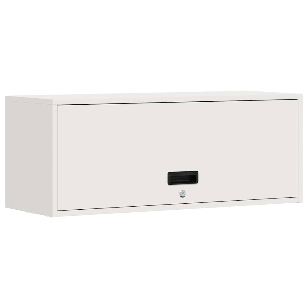 Armadio a muro per garage Bianco 90 x 33 x 35 cm