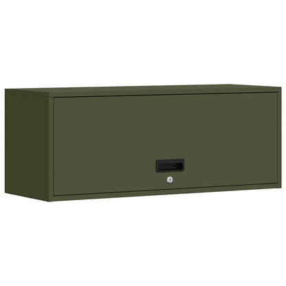 Armadio a muro per garage Oliver verde 90 x 33 x 35 cm
