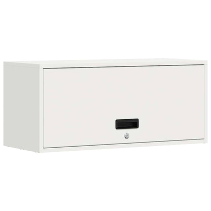 Armadio a muro per garage Bianco 80 x 33 x 35 cm