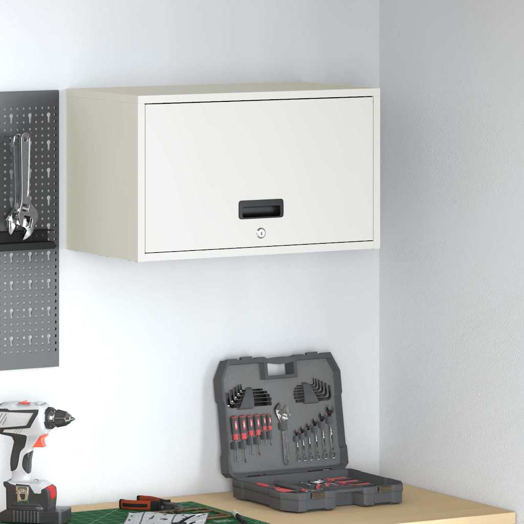 Armadio a muro per garage Bianco 60 x 33 x 35 cm