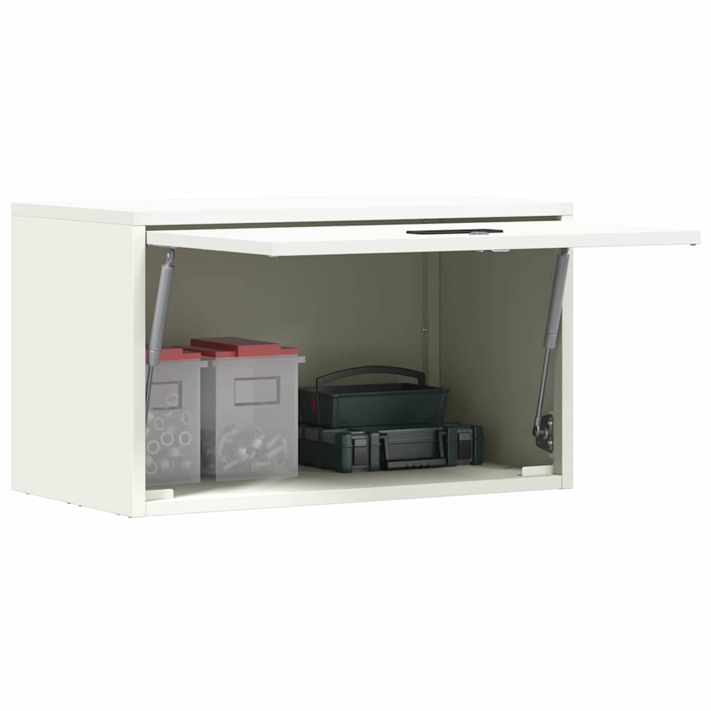 Armadio a muro per garage Bianco 60 x 33 x 35 cm