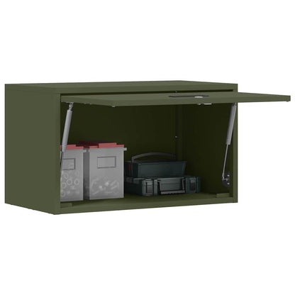 Armadio a muro per garage Oliver verde 60 x 33 x 35 cm