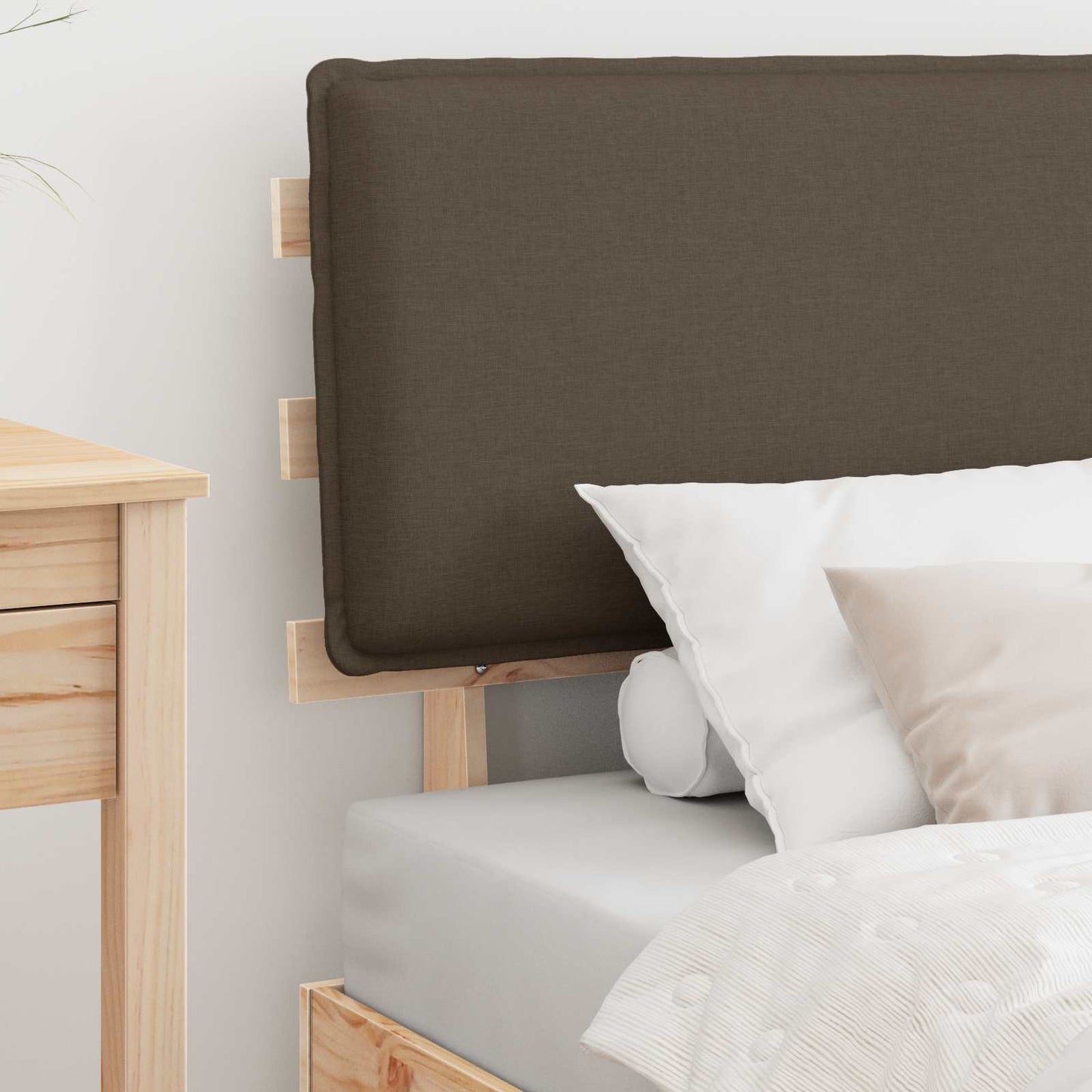 Letto con Testiera Rivestita Talpa 80 x 200 cm Pino massello
