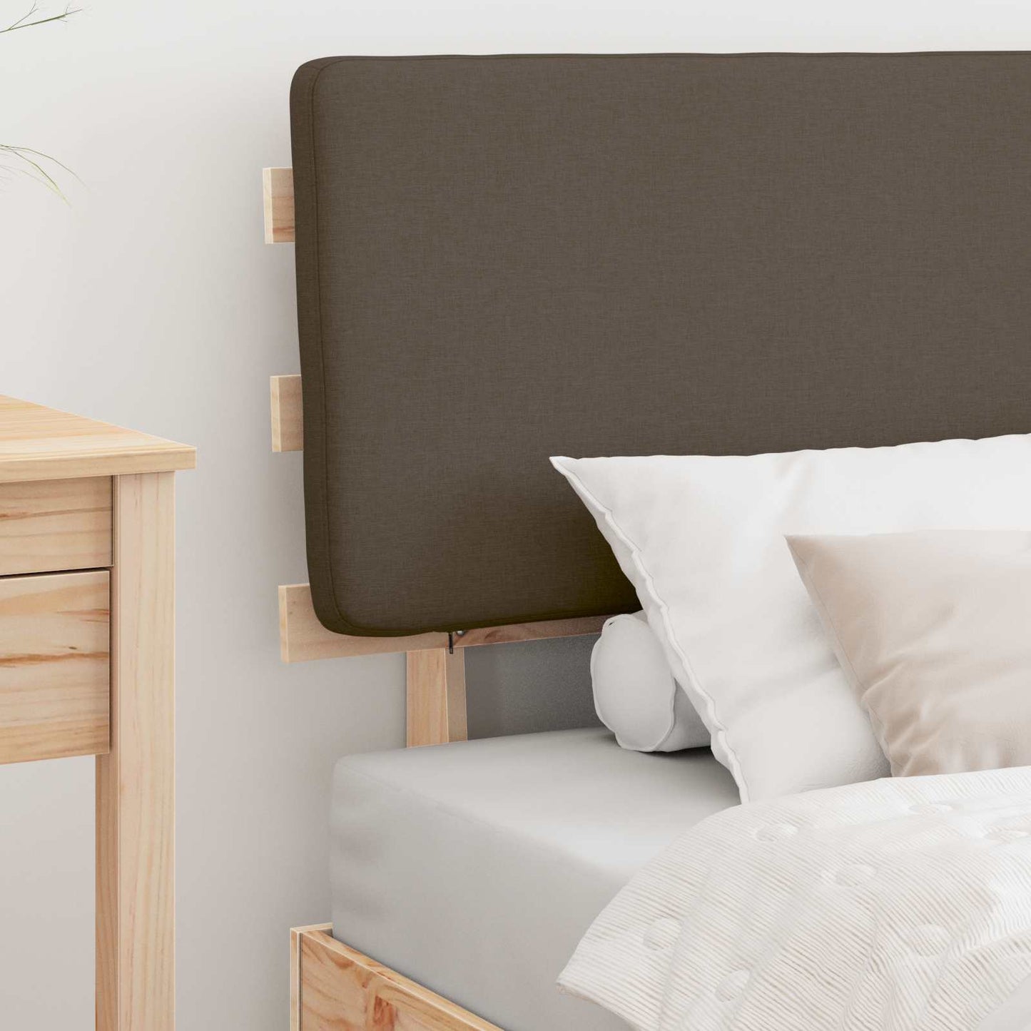 Letto con Testiera Rivestita Talpa 80 x 200 cm Pino massello