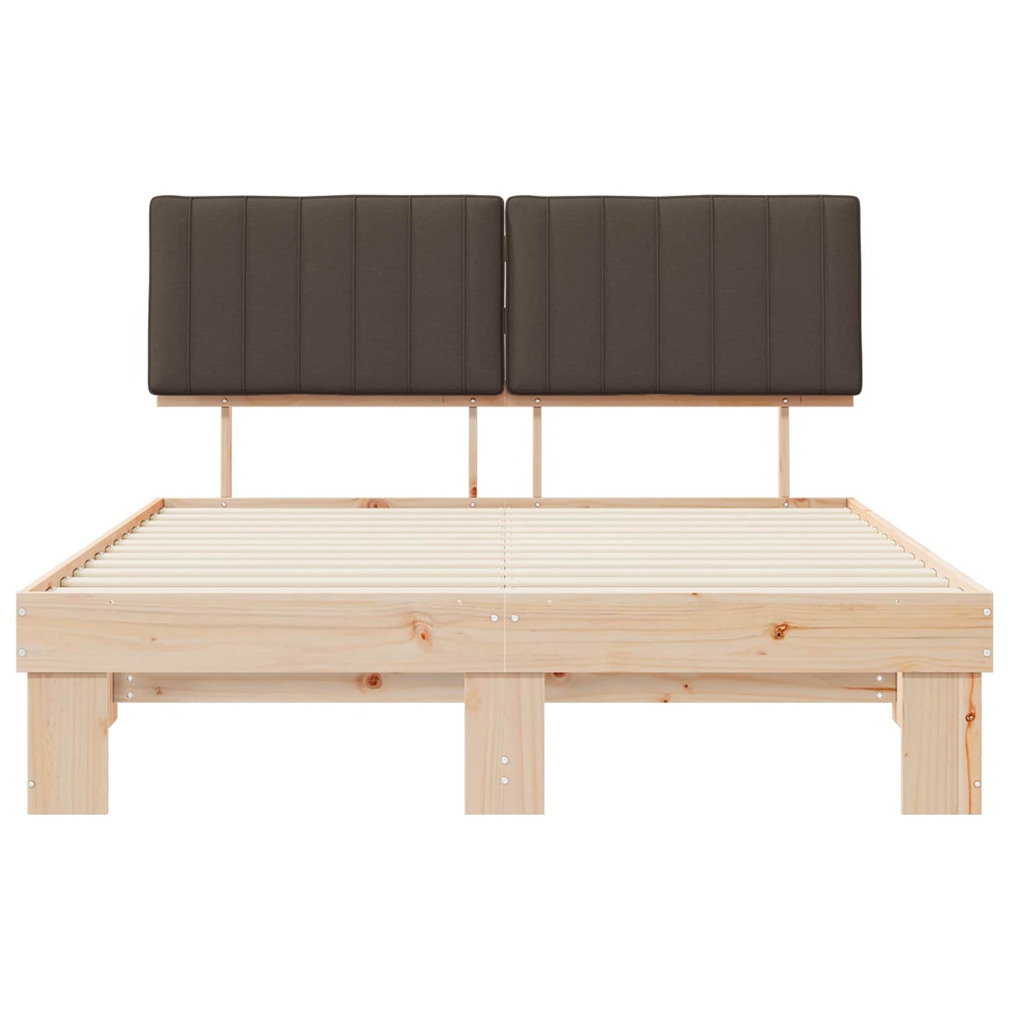 Letto con Testiera Rivestita Talpa 150 x 200 cm Pino massello