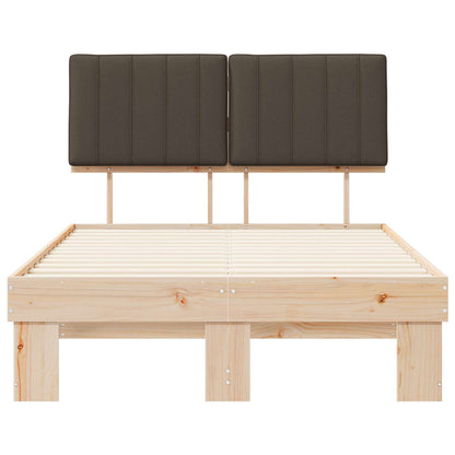 Letto con Testiera Rivestita Talpa 120 x 190 cm Pino massello