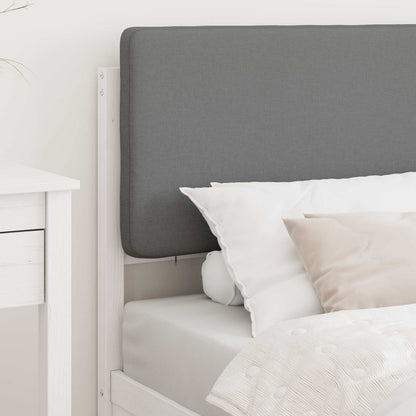 Letto con Testiera Rivestita Grigio chiaro 90 x 200 cm