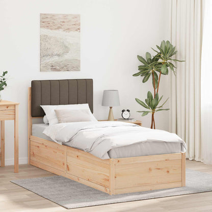 Letto con Testiera Rivestita Talpa 80 x 200 cm Pino massello